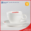 durable china plain white ceramic coffee cup and saucers customized